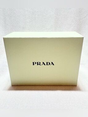 Empty Prada Gift Box – Luxury Display Storage Box Pale Green 9.5”x7”x4”